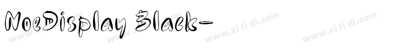 NoeDisplay Black字体转换